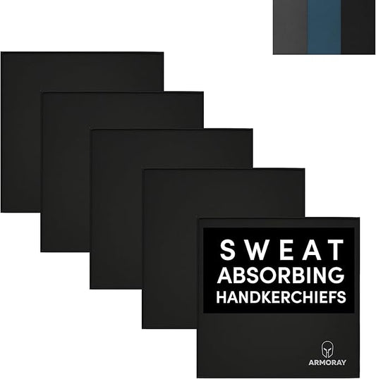 ARMORAY Sweat Absorbing Towel Handkerchief – Quick-Dry Microfiber Gym Towels for Face, Hands & Body – Workout Towel for Men, Sport Rag, Perfect for Tennis, Pickleball & Sauna Use by Women