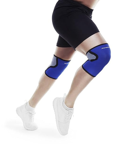 Rehband light Knee Support 3mm, Knee Sleeve for Endurance & Fitness, more stability and movement control during workout, Colour:Blue, Size:Small
