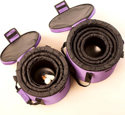 Leize 6-12 inch Chakra Tuned 432hz Set of 7 Quartz Black Crystal Singing Bowls with Heavy Duty Carrying Cases and Singing Bowl Mallet Suede Strikers