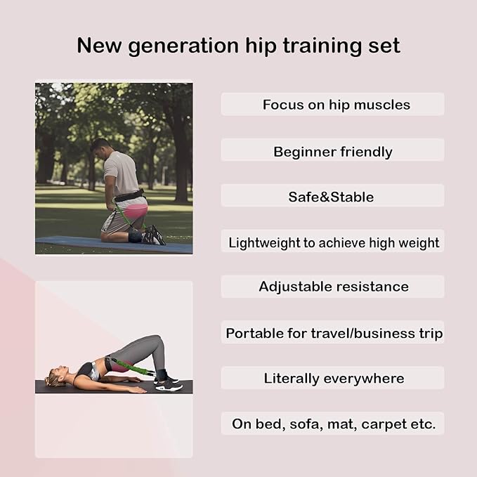 2025 New Hip Thrust and Kneeling Squat Set, Leg Extension Portable Exercise Equipment for Glute Training, Home and Small Apartment Gym Workout, Workout Anywhere 90lbs