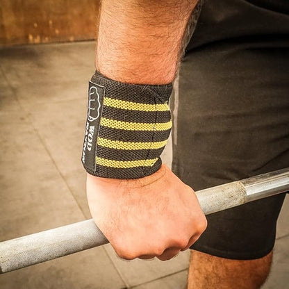 WOD Nation Wrist Wraps for Weightlifting & Strength Training – Professional Gym Straps w/Thumb Loop for Men & Women