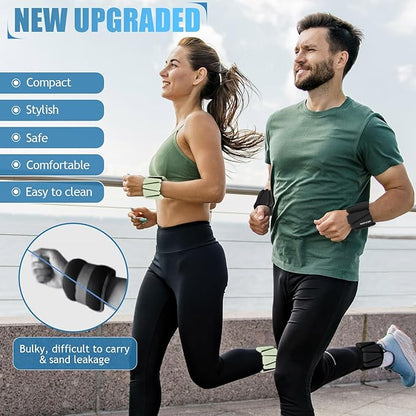 Ankle Weights Set of 2 (1 lb/2 lb/3 lb Each) Adjustable Wrist Weights for Women Men Wearable Arm Leg Weight for Pilates, Running, Walking, Workout, Yoga