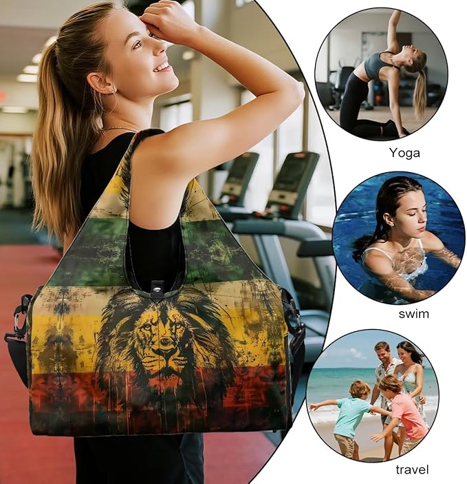 Yoga Mat Bag for Women Men Large Carryall Tote with Adjustable Shoulder Strap for Gym Yoga Travel Pilates Office