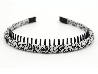 plastic headbands for women, fashion hair accessories headband with teeth Suitable Daily Use,Spa,Parties and yoga (pack of 4)