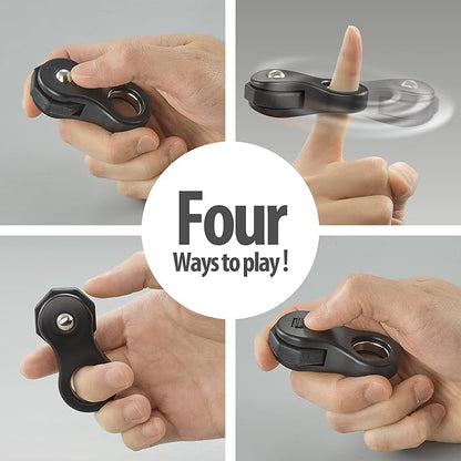 2 Pack Fidget Toy,Fidget Spinner Toy for Adults and Kid,Gifts Suitable for Children with Autism and ADHD,Quiet Office Desk Toy,Excellent for Relieving Stress and Anxiety Toys (Black & Yellow)