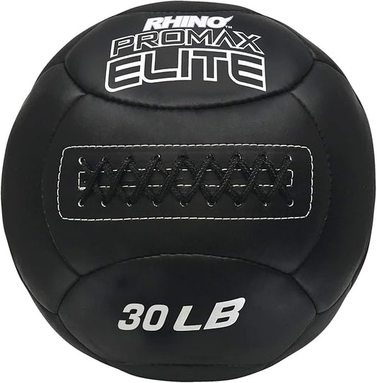 Champion Sports Rhino Promax Elite Slam Ball – Soft Shell, Non-Slip Grip, Multiple Weights Available, 14” Diameter, for Weightlifting, Plyometrics, Cross Training & Home Gym Fitness