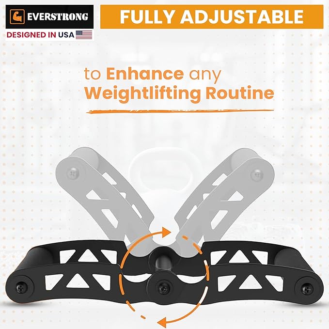 EVERSTRONG T Bar Row Attachment with V Bar Attachment Landmine Handle - 360 Swivel Landmine Attachment for Barbell for Full-Body Workout in Home Gym - Small Spaces - Deadlifts Squats Landmine Stand