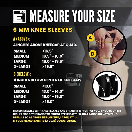 6mm Knee Sleeves for Weightlifting (Sold as a Pair) - Durable Compression Sleeve for Support and Mobility - Knee Brace for Functional Fitness, Squats, Deadlift (Large, OD Green)