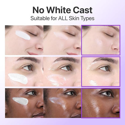 numbuzin No.9 Sunscreen | Super Defense Glow Sunscreen | Broad Spectrum SPF 50 | For All Skin Types & Skin Tones | Glowing, Dewy Finish, Water-Resistant | No White Cast, Korean Skincare | 1.69 fl. oz.