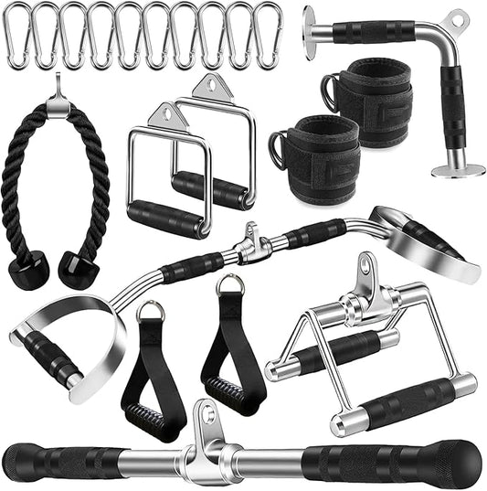 Cable Machine Attachment, LAT Pulldown Attachments, Home Gym Accessories, Triceps Pull Down Attachment