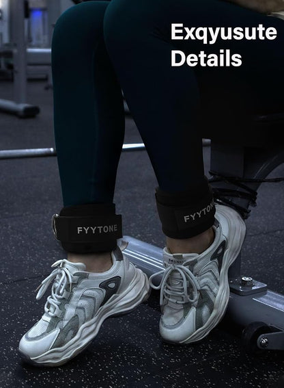 Ankle Strap(Pair) for Cable Machine, Ankle Cuff for Kickbacks, Leg Extensions, Lower Body Exercises, Glute Workouts, Booty Hip Abductors Exercise, for Home & Gym