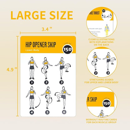 Bodyweight Fitness Planners, 62 Exercises Cards Deck Large Size 5" x 3.5" Fitness Cards for Women & Men, Beginner Fitness Guide to Training Exercises at Home or Gym (Bodyweight, Vol 3)