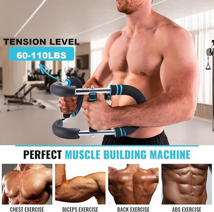 Twister Arm Trainer,Adjustable Chest Arm Workout Equipment,Chest Exerciser for Men,Arm Trainer for Men,Chest Clip Muscle Trainer,Portable Arm Exercise Equipment,Upper Body Workout Equipment