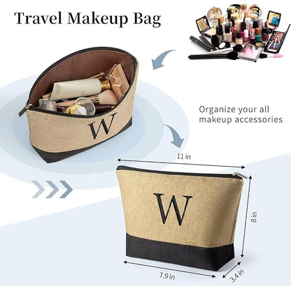 TOPEAST Christmas Gifts for Women - Beach Bags with Makeup Bag Travel Essential Christmas Birthday Gifts for Mom Friends
