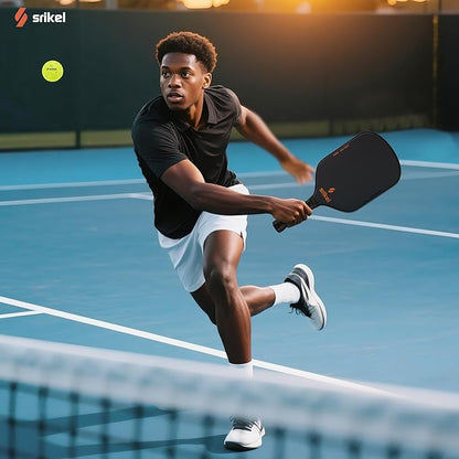 Pickleball Paddles, Raw T700 Carbon Fiber Pickleball Paddle, 16mm Power Polymer Core, Professional Rackets for Great Spin, Control & Precision Shots, USAPA Approved