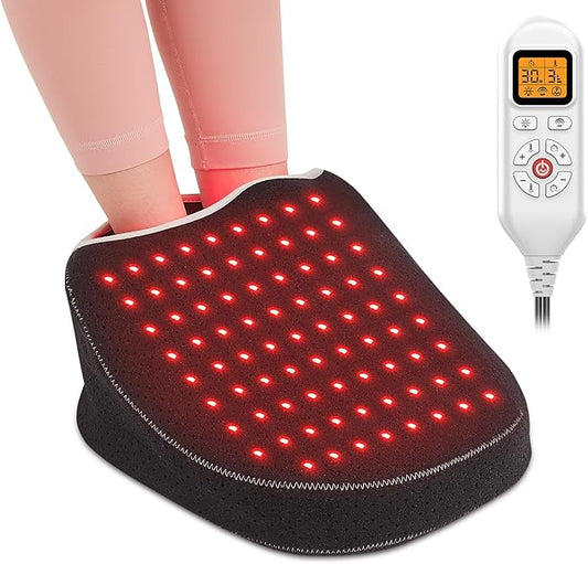 AOBOCO Infrared & Red Light Therapy Slippers - 240PCS LED Foot Pain Relief Deeper Therapy Device for Heel Toe Feet Instep as Present for Men & Women Home Use
