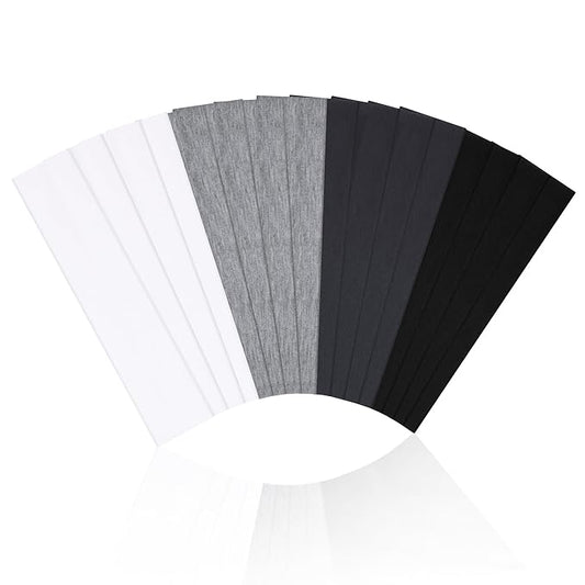16Pcs Headbands for Women Non Slip - Stylish Sports Hair Bands for Women's Hair - Soft Cotton Cloth Stretchy Headbands for Women for Yoga Outdoor Exercise Running
