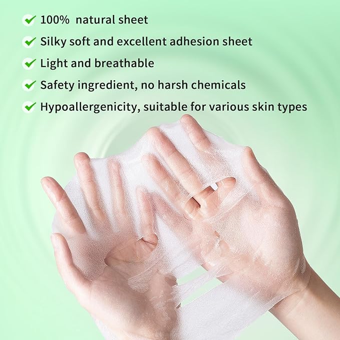 12 Pack Variety Face Masks Skincare for Women Sheet Face Mask for Kids Teens Girls, Hydrating Face Masks for All Skin Types, Bulk Face Mask Set Birthday Spa Party Gift for Kids Teens Girls Women