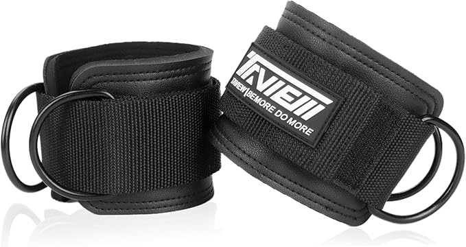TAVIEW Ankle Straps Cable Machine Attachment for Gym - Cable Kickback Ankle Straps - Padded Ankle Cuffs for Glute Kickbacks and Leg Workouts