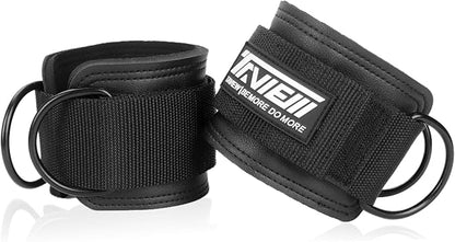 TAVIEW Ankle Straps Cable Machine Attachment for Gym - Cable Kickback Ankle Straps - Padded Ankle Cuffs for Glute Kickbacks and Leg Workouts