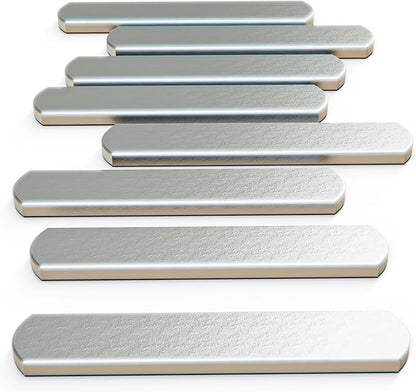 mavee 8-Pack Steel Weight Plates (0.44lb Each), Rustproof Solid Steel Inserts for Weighted Vests, Ankle/Wrist Weights - Ideal for Strength Training, Running, Cardio Workouts