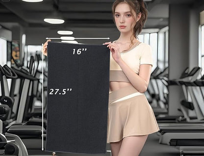 Microfiber Gym Towels 3 Pack, Quick-Drying Yoga Towels for Sport, Workout Equipment, Home and Gym, 16 Inches x 27.5 Inches
