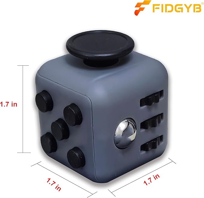 Cube Fidget Stress Relief Toy for Adults & Kids, Smooth, Quiet Sensory Toy for Anxiety, Focus & ADHD Idea[DGB]