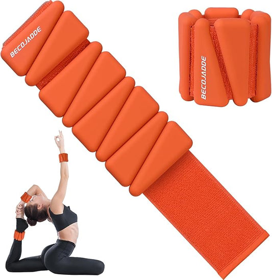 Ankle Weights Set of 2 (1 lb/2 lb/3 lb Each) Adjustable Wrist Weights for Women Men Wearable Arm Leg Weight for Pilates, Running, Walking, Workout, Yoga