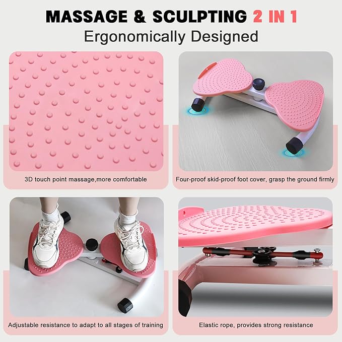 Waist Twisting Machine, Noiseless Ab Twist Board, 260 lbs Capacity, Twist Exercise Machine Home Gym Fitness Tool for Women Slim Waist and Core Ab Exercise