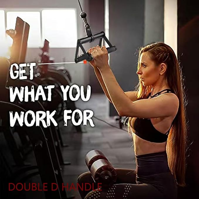Cable Machine Attachment for HOM Gym Triceps Pull Down Attachments Cable Machine Accesories Set