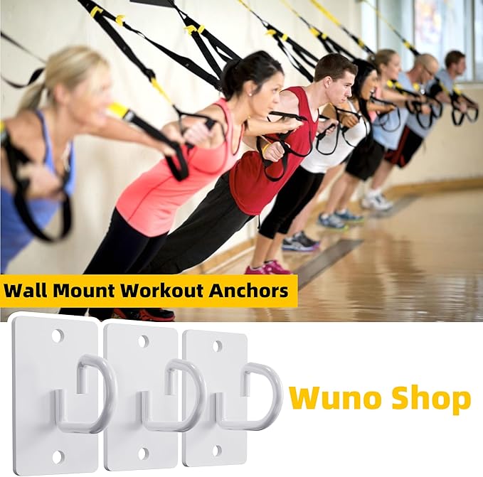 Resistance Band Wall Anchors System, Wall Mount Workout Anchors for Exercise Bands
