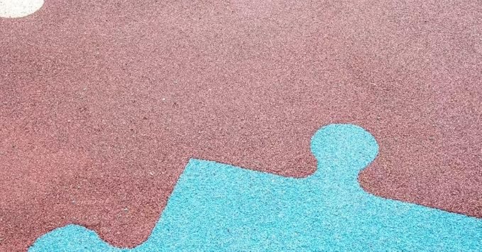 Poured-in-Place Surfacing Repair Kit Fix Rubber Playground (Tan/Black, XL)