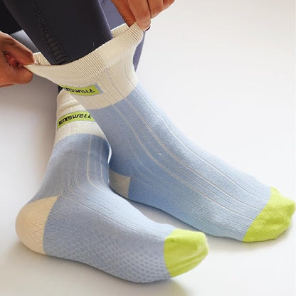 Grip Women Socks Pilates Yoga Socks Non Slip Barre Dance Hospital Running Cute Cotton Ankle Slipper Sock 3 Pairs