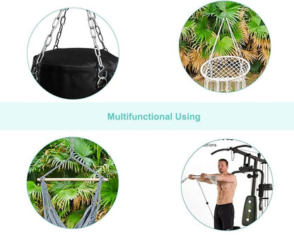Heavy Duty Extension Chain with 2 Quick Link for Punching Bags Hammocks Swing Chairs - 550 Lbs Capacity - 31.5 Inches Length