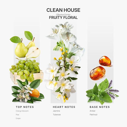 AromaPlan Scents, Clean Smelling Essential Oils, Clean House (5 Fl Oz /148ml) 2 Pack-Fresh Scent Essential Oil for Diffuser, USA Fragrance, Bigger Bottle, Bolder Aroma & Longer Lasting