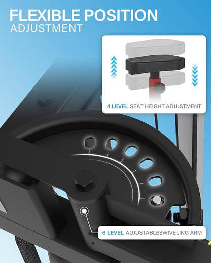 Chest Fly Machine PEC Deck: Fly and Reverse Delt Machine Adjustable Upper Body Home Gym Ab Workout Butterfly Machine for Chest, Back, Pectoral, Rear Deltoid and Shoulder Training
