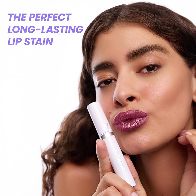 Wonderskin Wonder Blading All Day Lip Stain Peel Off Masque - Long Lasting, Waterproof and Transfer Proof Nude Lip Tint, Matte Finish Peel Off Makeup (Bella Masque)