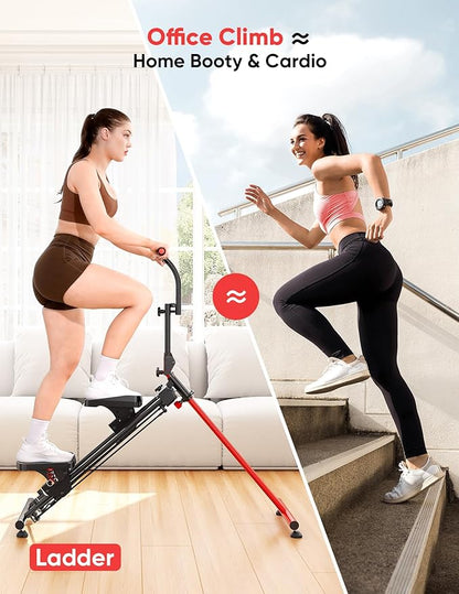 YOLEO Steppers for Exercise at Home, Adjustable Stair Stepper with 3 Workout Modes,Folding Cardio Stair Master with Adjustable Handlebar&Oversized Pedal,90% Pre-Assembled Stair Climber with Caster Mat