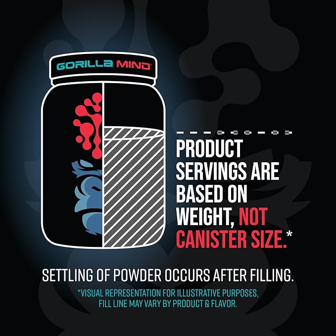 Gorilla Mind Premium Whey Protein - Cookies and Cream, 25 Grams of Whey Protein Isolate & Concentrate,Recover and Build Muscle (30 Servings)