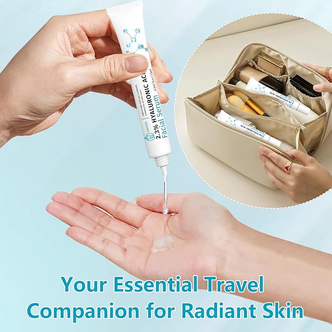 ABOTE 2.3% Hyaluronic Acid Serum for Face with 1% Snail Secretion Filtrate Deep Moisturizing Anti-Aging Anti-Wrinkle (3Pack-Each 0.507 fl.oz | 15ml)