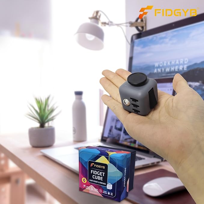 Cube Fidget Stress Relief Toy for Adults & Kids, Smooth, Quiet Sensory Toy for Anxiety, Focus & ADHD Idea[DGB]