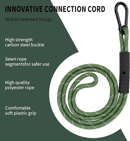 Heavy Duty Tree Swing Ropes, Hammock Tree Straps Hanging Kit, for Outdoor Swings Hammock Playground Set Accessories (3.41ft,41",Green,2Pack)