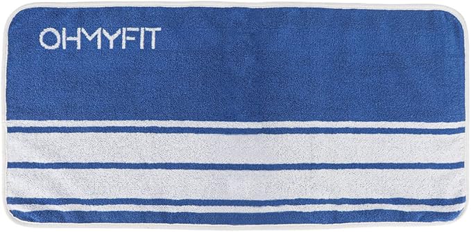 Smart Fitness Towel With Zippered Pocket - Gym Accessory for Men & Women - Multifunctional Quick Dry Sweat Towel for Workout, Yoga, Tennis, Sports & More (Blue, Pack of 1)