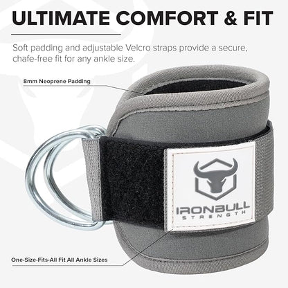 Women's Ankle Strap for Cable Machines & Resistance Bands: Gym & Home Workout Cuff Attachment for Leg Extensions, Kickbacks, Hip Abductors - Booty Exercises