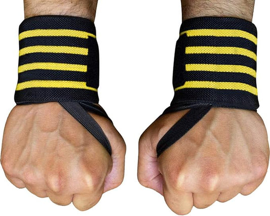 WOD Nation Wrist Wraps for Weightlifting & Strength Training – Professional Gym Straps w/Thumb Loop for Men & Women