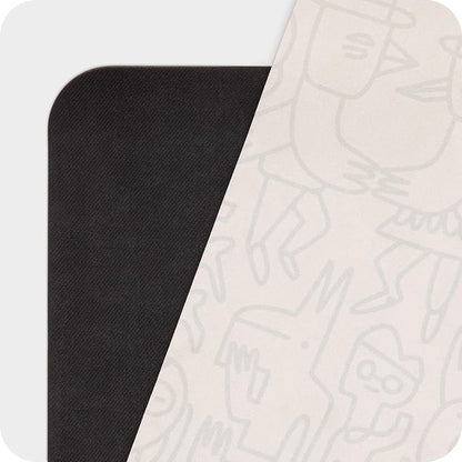 4mm Cushioned Exercise Mat for Yoga & Pilates - Anti Slip, Polyurethane with Suede Top & Carrying Strap