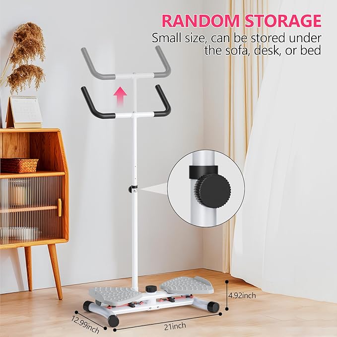 Waist Twisting Machine & Ab Twister Machine - 300 lbs Noiseless Waist Twister Board for Core Exercise, Home Gym Fitness Equipment with Resistance Bands (Women/Men)