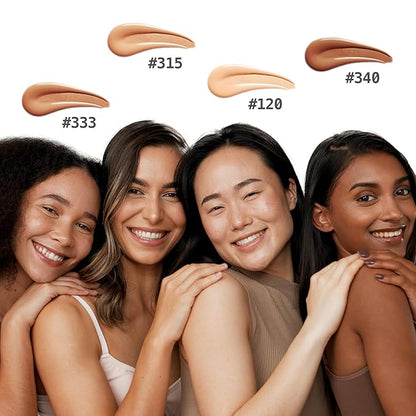 Ruby Kisses Cushion Foundation, Full Coverage Korean Makeup, Lightweight & Long Lasting, All Day Natural Glowy Finish for All Skin Types with Hyaluronic Acid & Bakuchiol (Classic Tan, 0.52 Ounce)