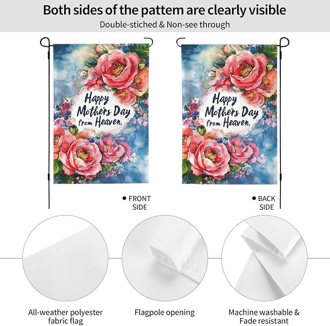 Mother Day Garden Flag 12x18 In Double Sided Yard Flags Lawn Sign Decor No Flagstand