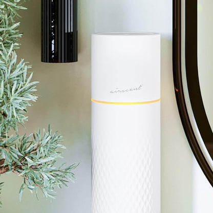 The AirScent Waterless Diffuser - Cold Air Scent Diffuser Oil Machine for Homes, Offices, Hotels and Spas - Fragrance Oil Aromatherapy Diffuser for Aesthetic Scenting - Color White - Capacity 4.05 Oz